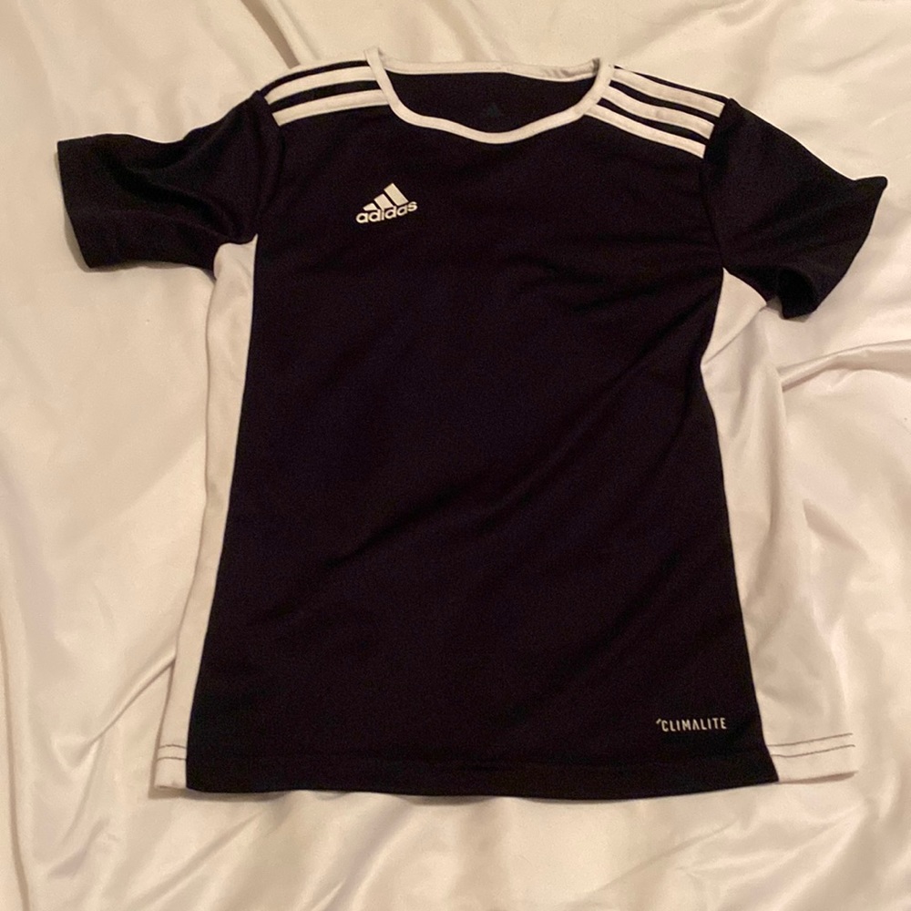 Youth S Adidas Climalite 3 Stripe